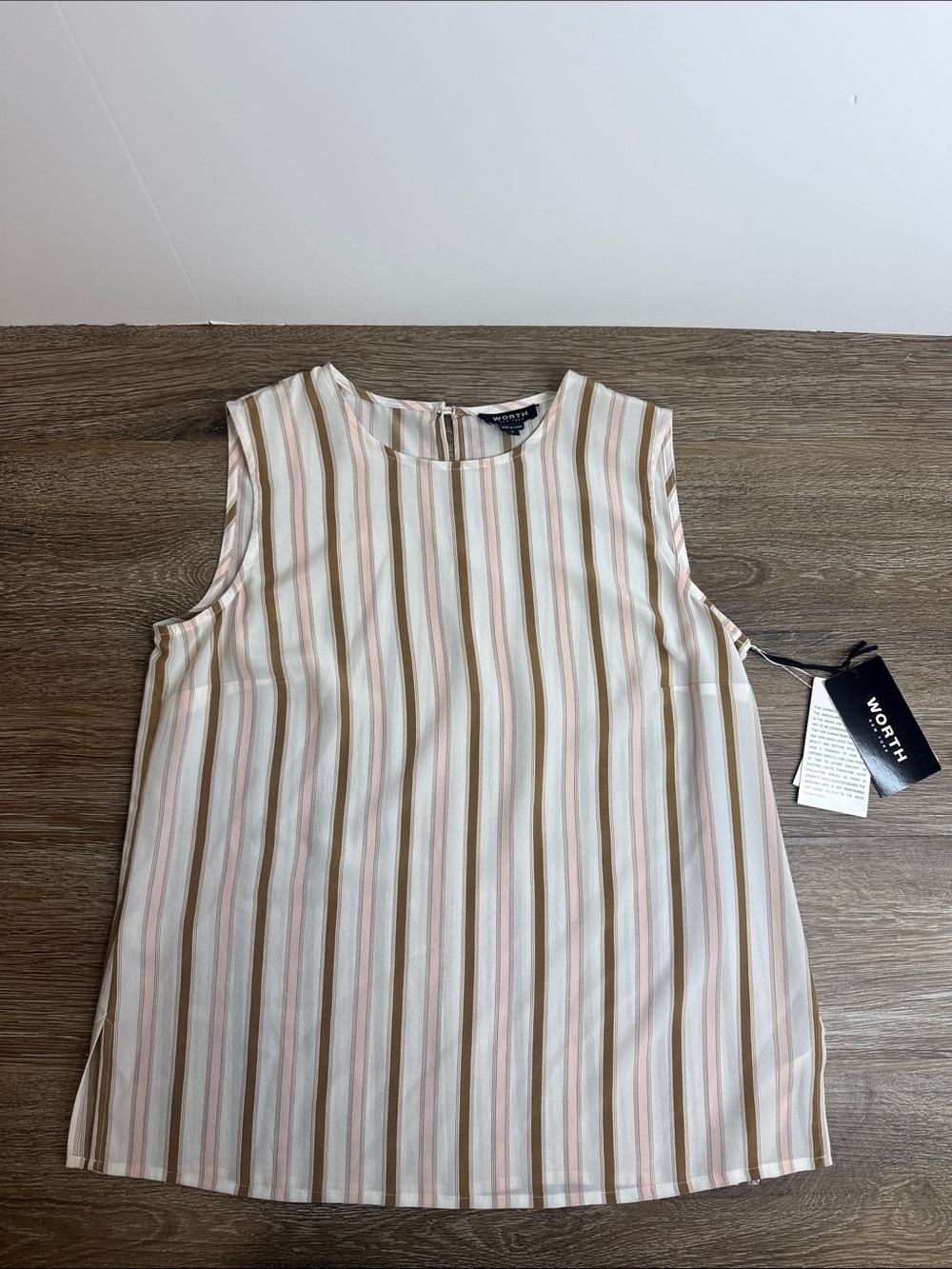 Worth New York Waterwashed Crepe de Chine Silk Blouse NWT Size 4